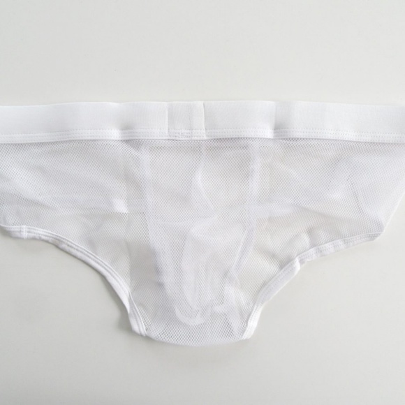 White Mesh Brief - Picture 3 of 3